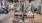 various workout equipment in gym