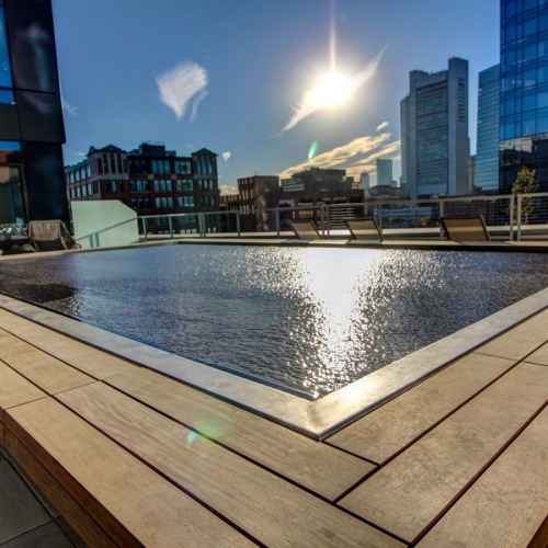 reflecting pool on rooftop